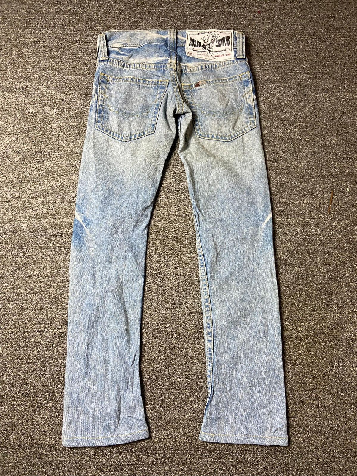 Japanese Brand Vintage Rodeo Crowns Slim Cut Denim Jeans (142) Size US 28 / EU 44 - 2 Thumbnail