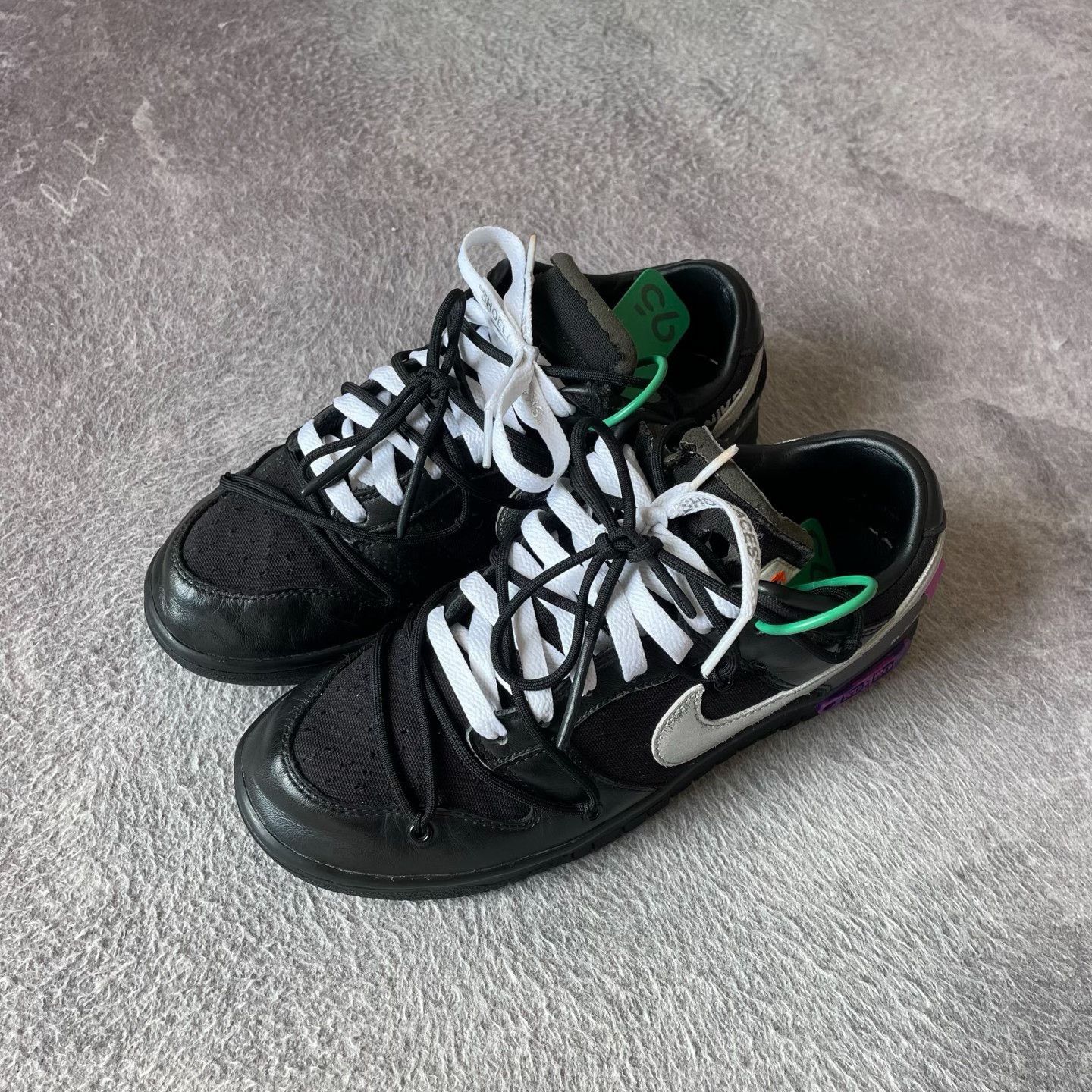Off-White Off-White DUNK Black Lowtop Sneakers 41 Men Size US 8.5 / EU 41-42 - 1 Thumbnail