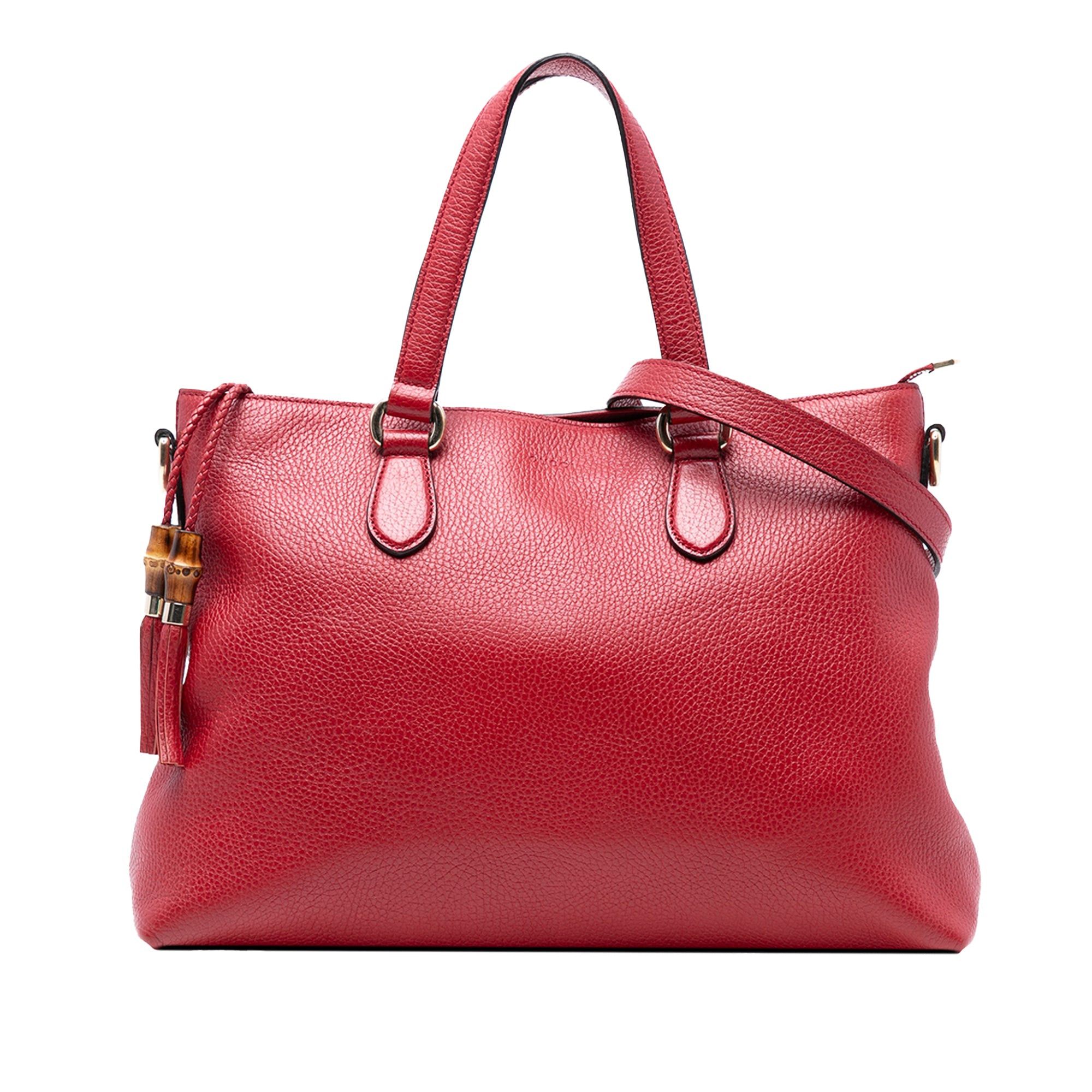 Gucci Leather Bamboo Tassel Satchel Size ONE SIZE - 1 Thumbnail