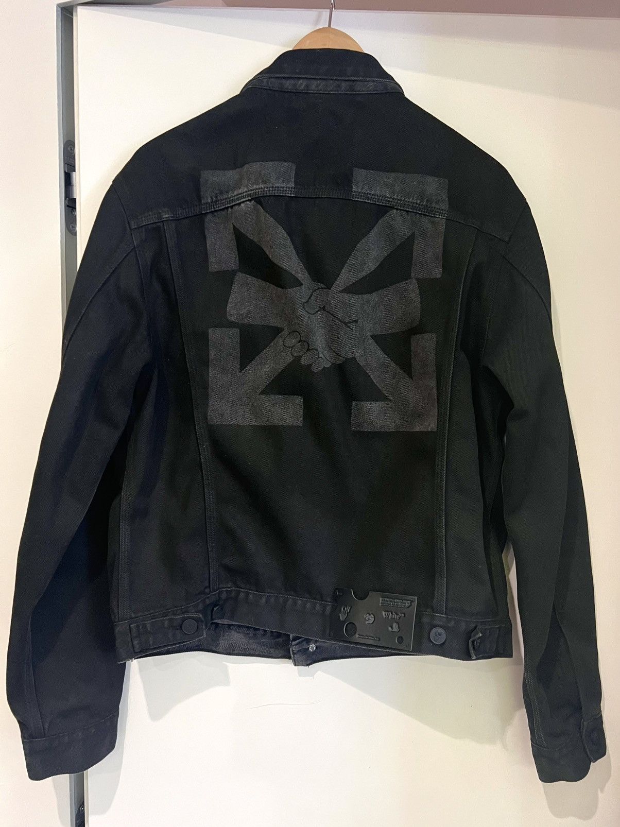 Off-White × Virgil Abloh Virgil era rare black denim jacket Size US L / EU 52-54 / 3 - 11 Thumbnail