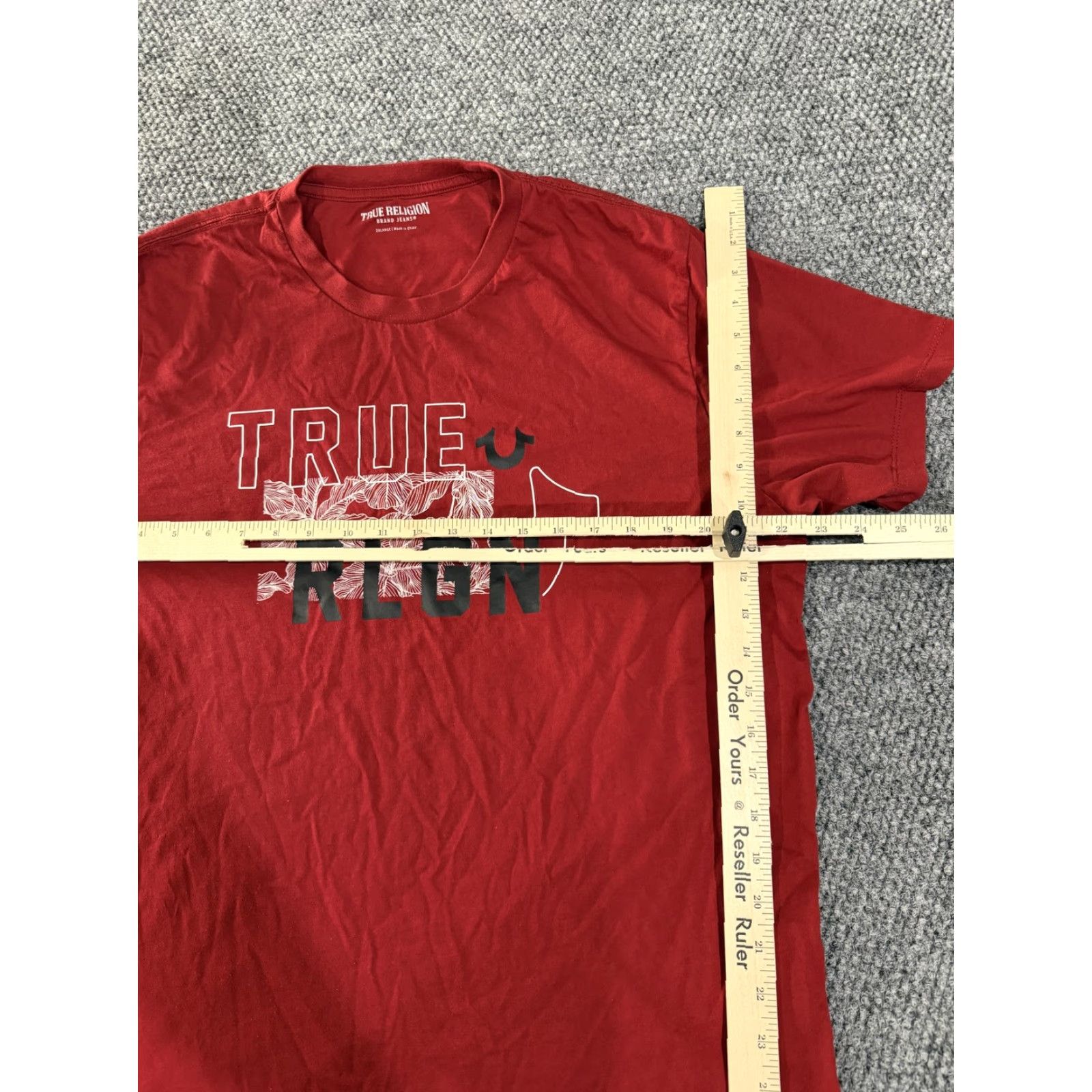 True Religion True Religion Shirt Mens 2XL Red Logo Graphic Tee T-Shirt Crewneck Short Sleeve Size US XXL / EU 58 / 5 - 4 Thumbnail