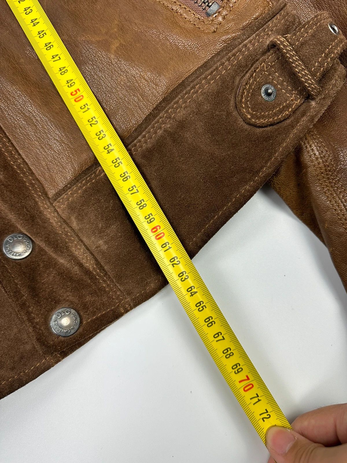 Dolce & Gabbana Dolce & Gabbana Leather Suede Brown Flight Bomber Jacket Size US M / EU 48-50 / 2 - 10 Thumbnail