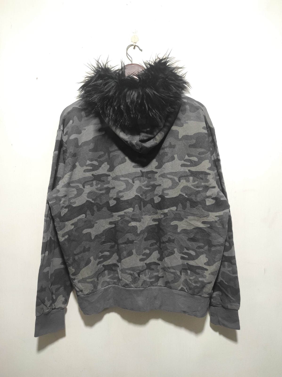 Japanese Brand Back Number Camo zip fur hoodie ifsix LGB style Size US XL / EU 56 / 4 - 10 Thumbnail