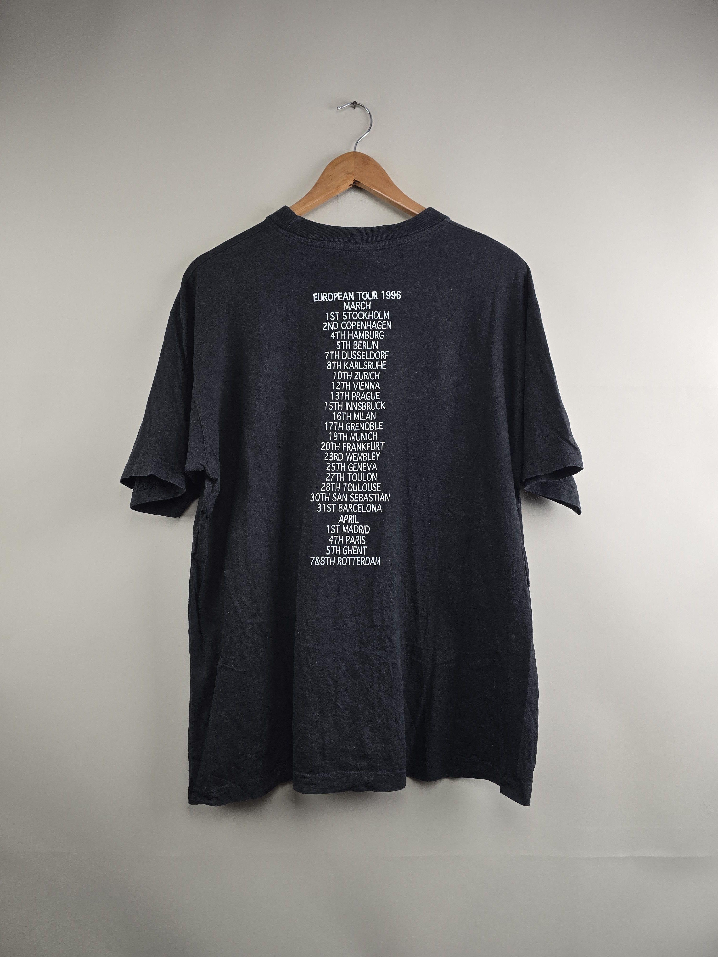 Band Tees × Vintage 1996 Lenny Kravitz Circus XL 22.5" 28" Size US XL / EU 56 / 4 - 4 Thumbnail
