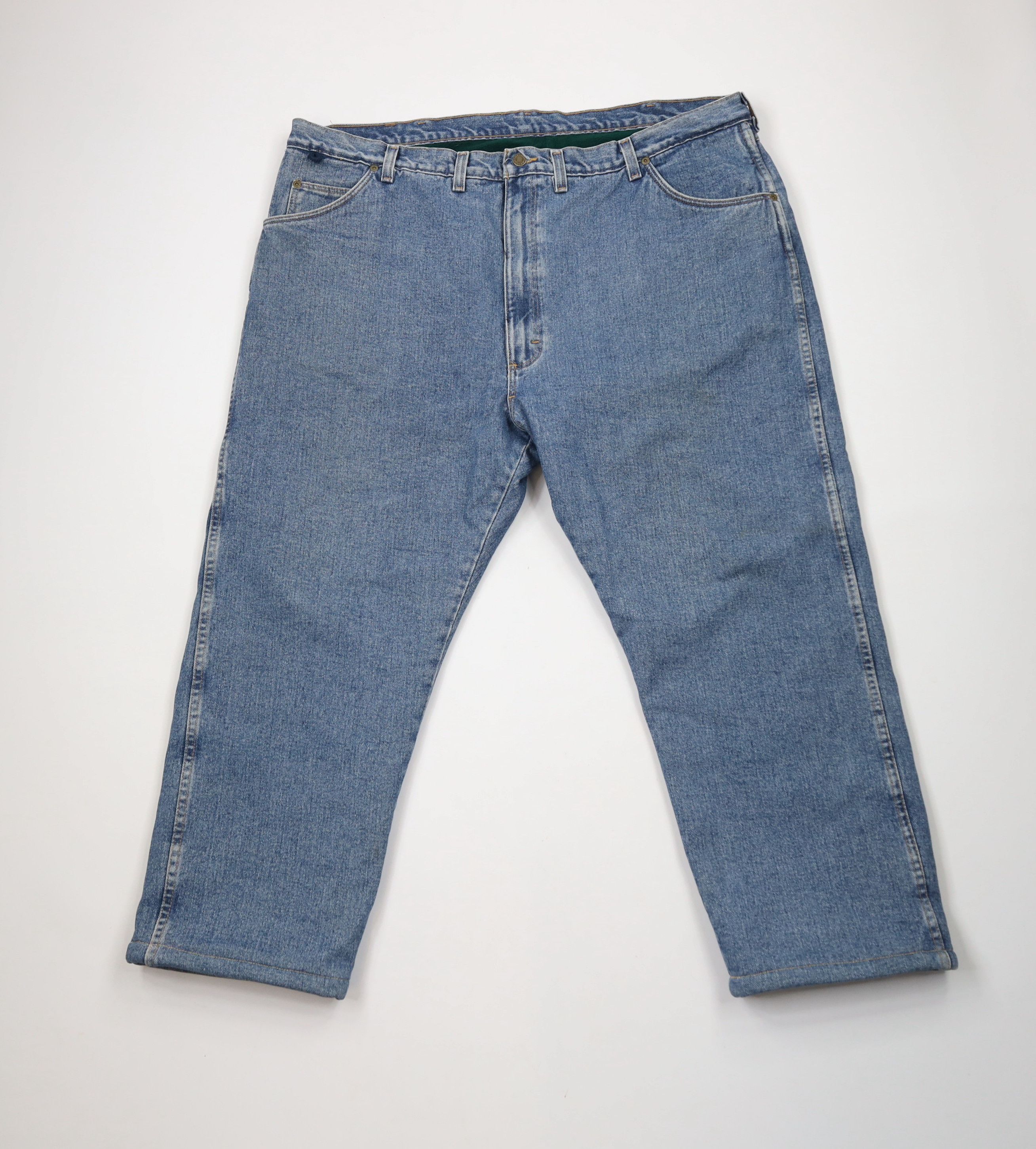 Vintage × Wrangler Vintage Wrangler Heavyweight Fleece Lined Denim Jeans Size US 44 / EU 60 - 2 Thumbnail