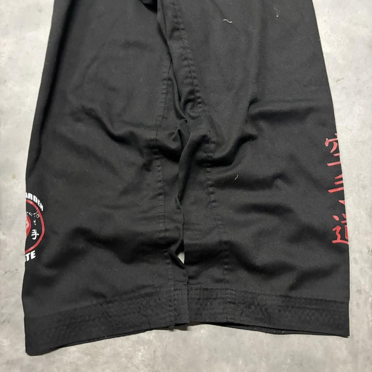 Japanese Brand × Vintage Crazy Vintage Y2K/2000 Baggy Black Martial Arts Opium Pants! Size US 28 / EU 44 - 5 Thumbnail