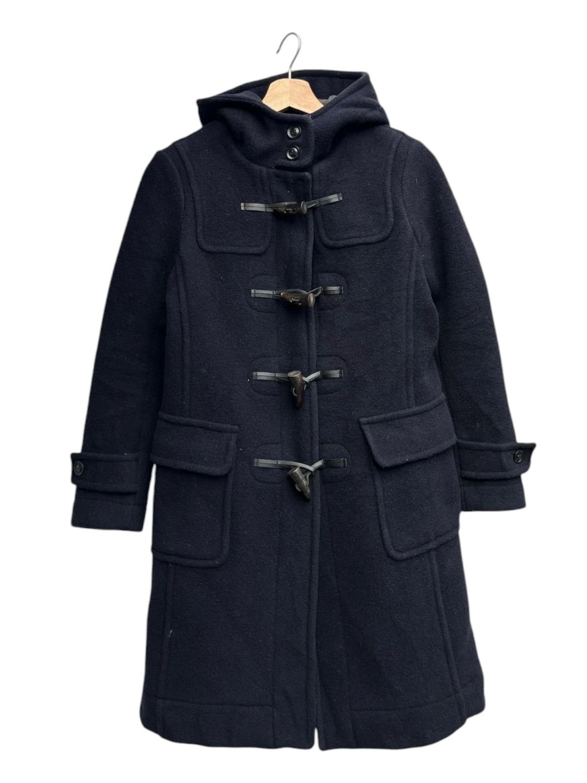 Designer × Parka London Caliburn Duffle Coat Navy Made in England Size XS / US 0-2 / IT 36-38 - 2 Thumbnail