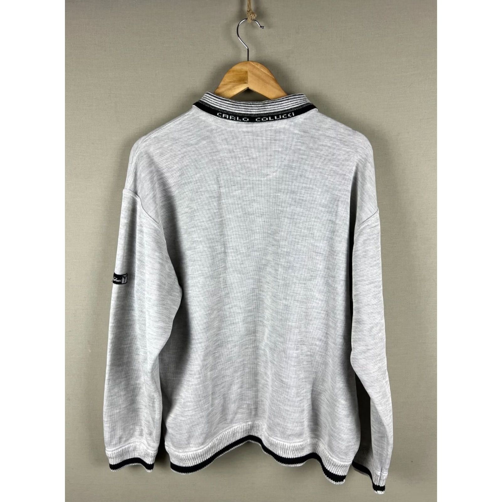 Carlo Colucci Carlo Colucci Sweater Mens Size M Gray Vintage Knit Pullover All Seasons 80s 90s Shirt Size US M / EU 48-50 / 2 - 6 Thumbnail