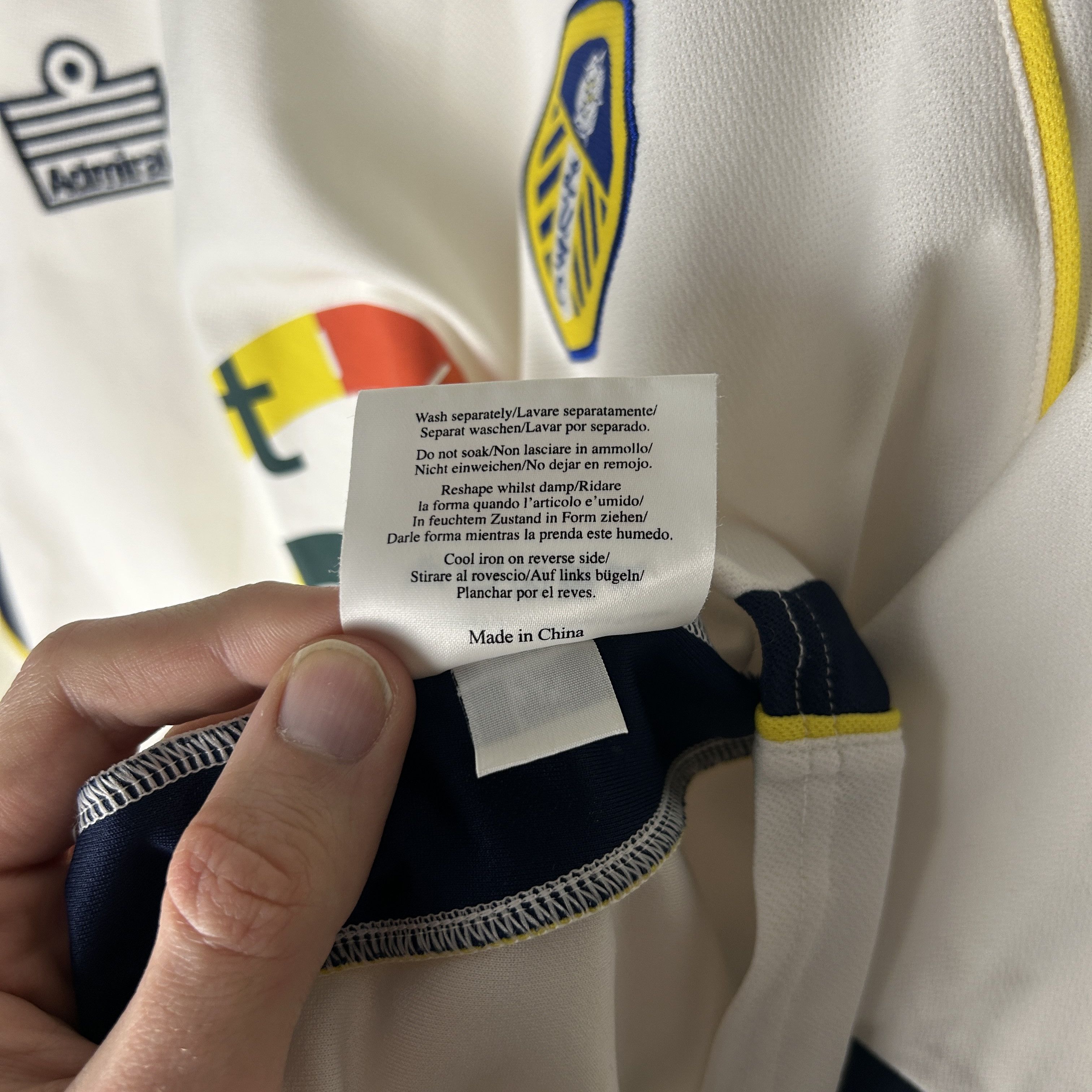Vintage Leeds United Admiral 2006-07 Home Soccer Jersey Size US XL / EU 56 / 4 - 7 Thumbnail