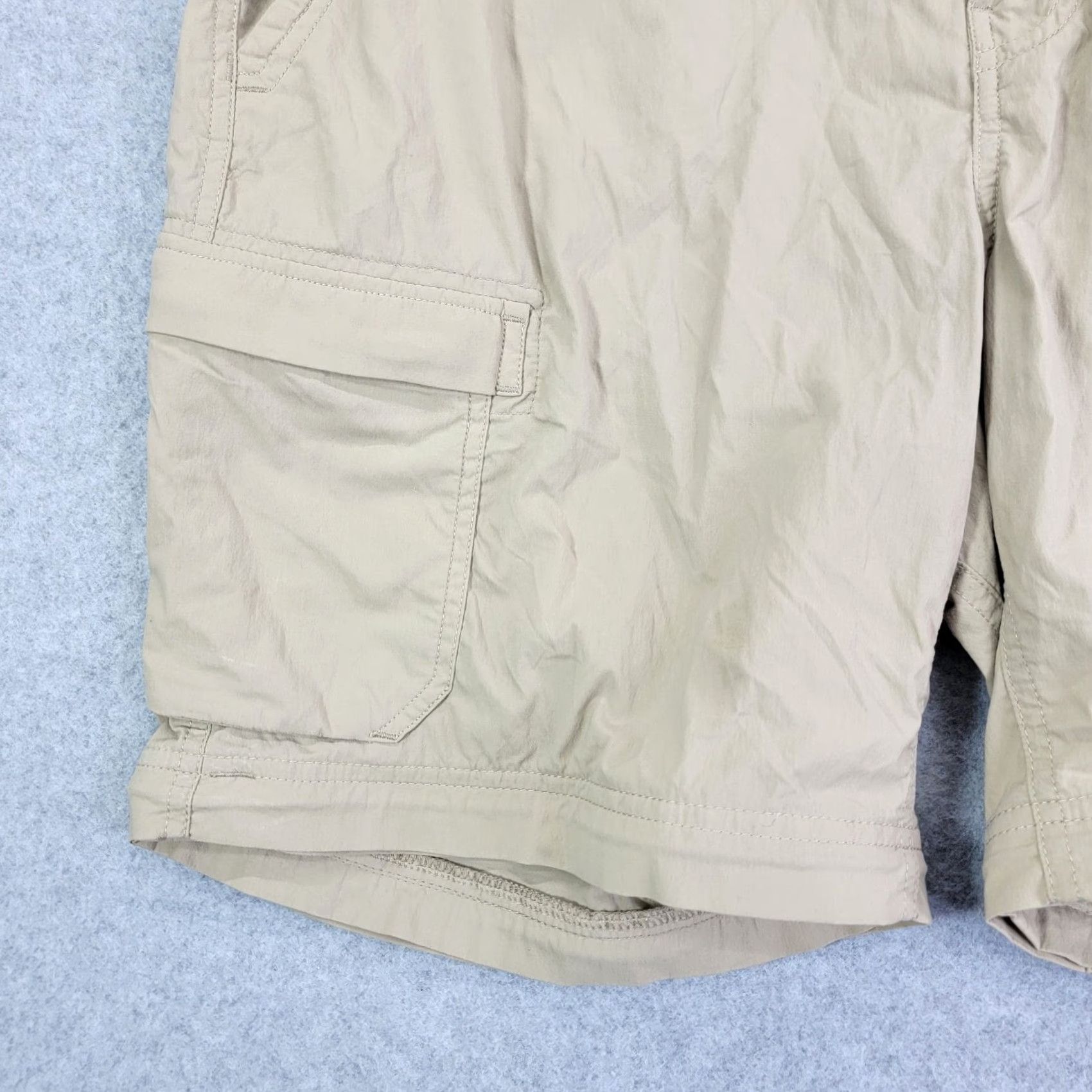 Vintage REI Co Op shorts Womens 14 Convertible Zip Off Cargo Hiking Outdoor Tan Pants Size 36" / US 14 / IT 50 - 3 Thumbnail