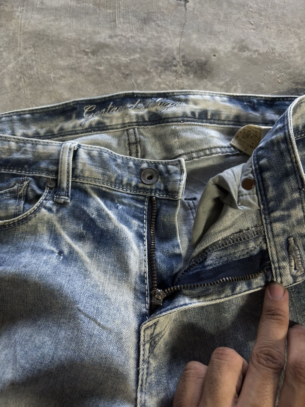 GOSTAR DE FUGA GOSTAR DE FUGA skinny slim distressed japanese jeans punk Size US 33 - 4 Thumbnail