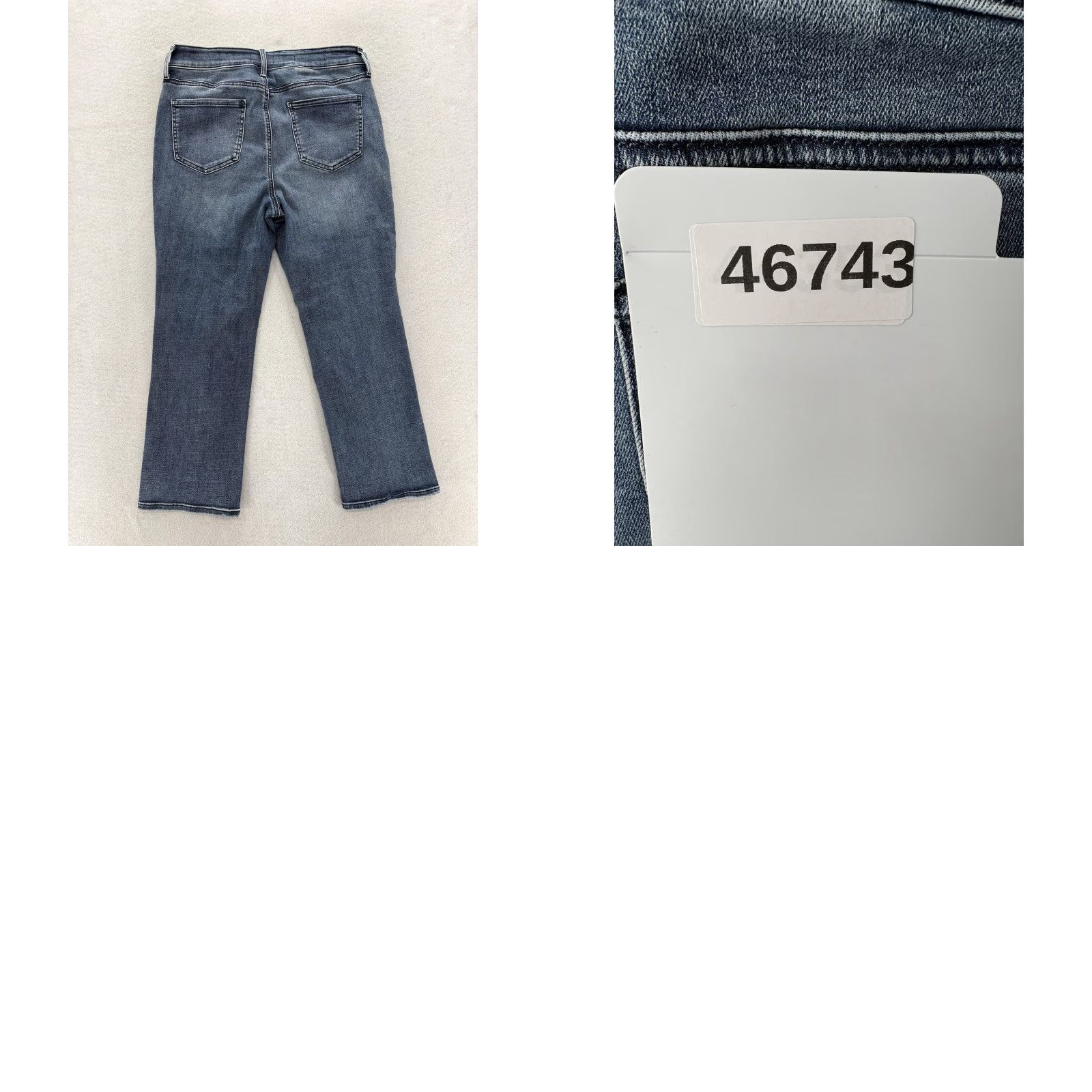 NYDJ NYDJ Jeans Womens 10P Petite Blue Straight High Rise Lift Tuck Stretch Denim Size 32" / US 10 / IT 46 - 9 Thumbnail