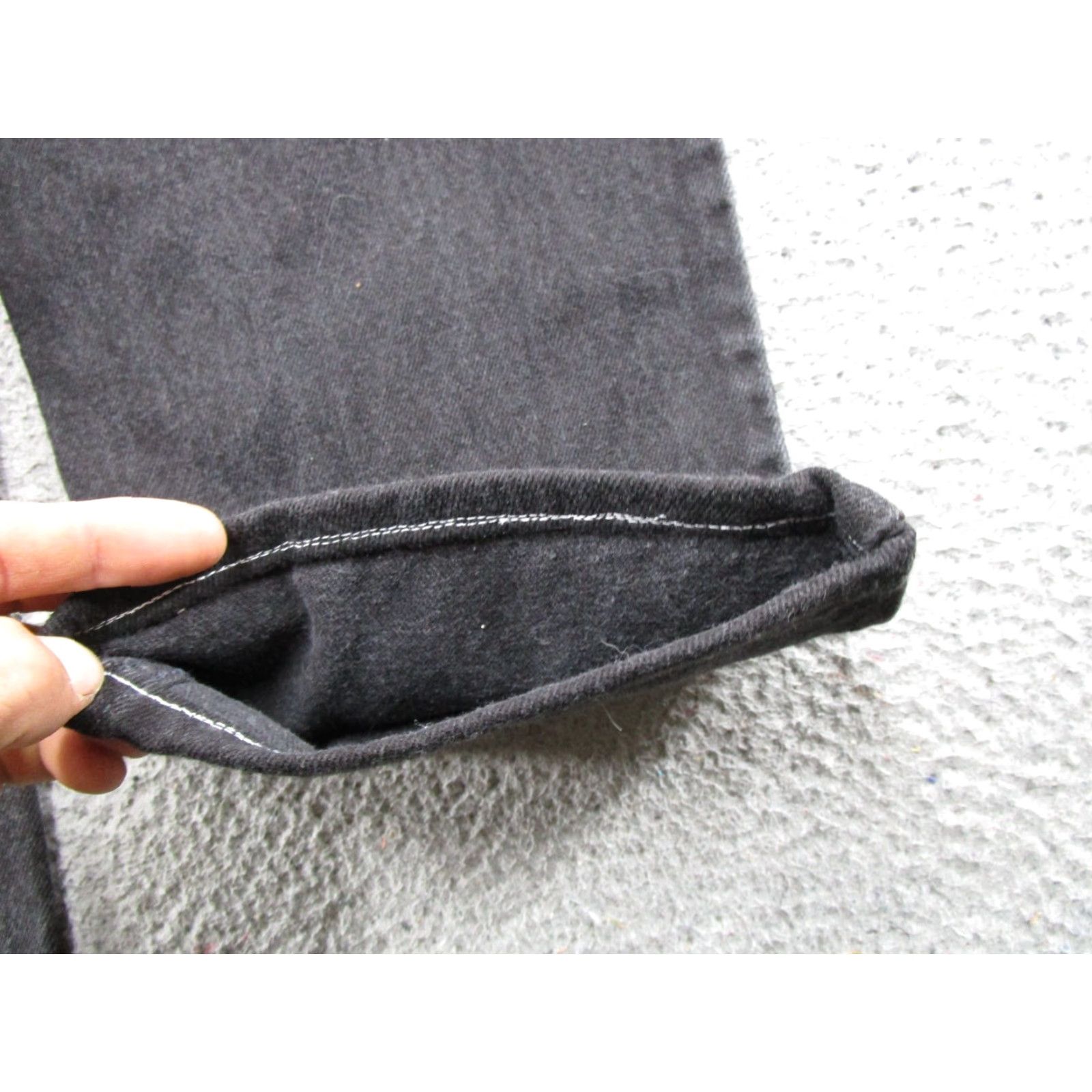 Levi's VINTAGE Levis 550 Orange Tab Relaxed Fit Tapered Leg Black Jeans Tag 36x32 READ Size US 36 / EU 52 - 2 Thumbnail