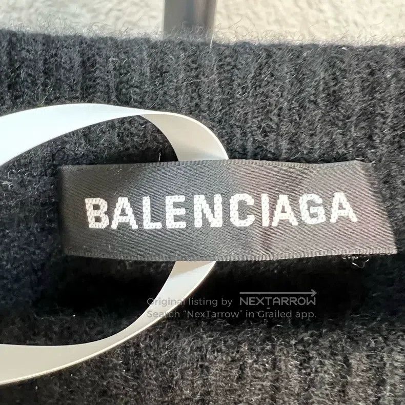 Balenciaga Balenciaga Black Loose Round Neck Crew Neck Oil Painting S Size US M / EU 48-50 / 2 - 3 Thumbnail