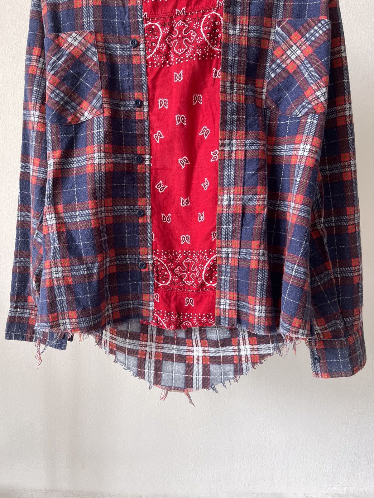 Old Park Old Park Rework Plaid Bandana Shirt A1 Size US M / EU 48-50 / 2 - 5 Thumbnail