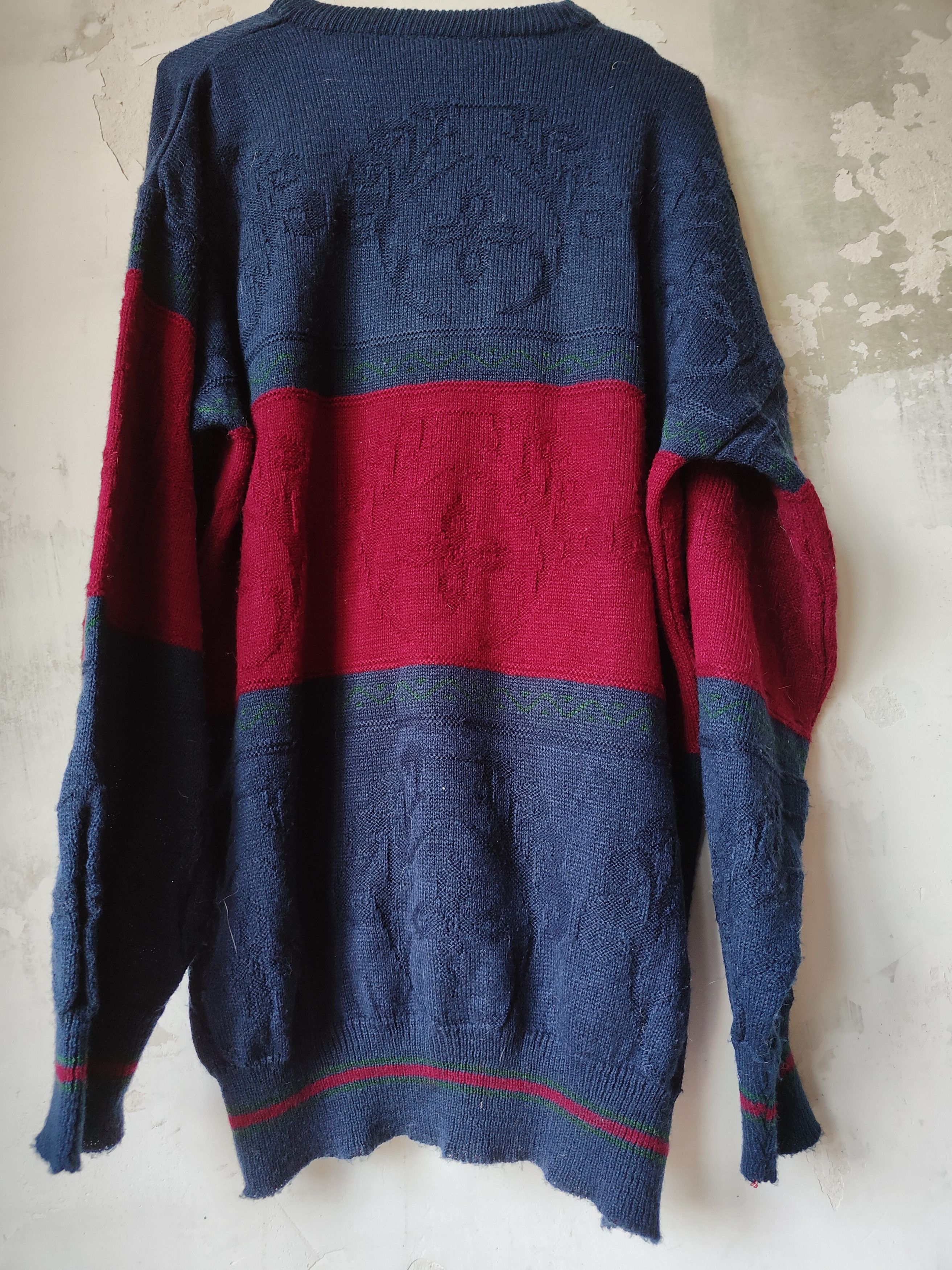 Vintage Vintage Guczi fake sweater logo y2k 80s 90s jumper Size US XL / EU 56 / 4 - 2 Thumbnail