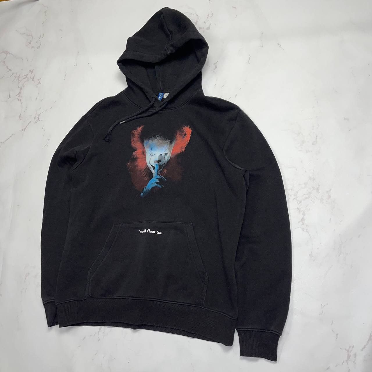 Vintage H&M WB The Movie “IT” You’ll Float Too Hoodie, Medium Size US M / EU 48-50 / 2 - 4 Thumbnail
