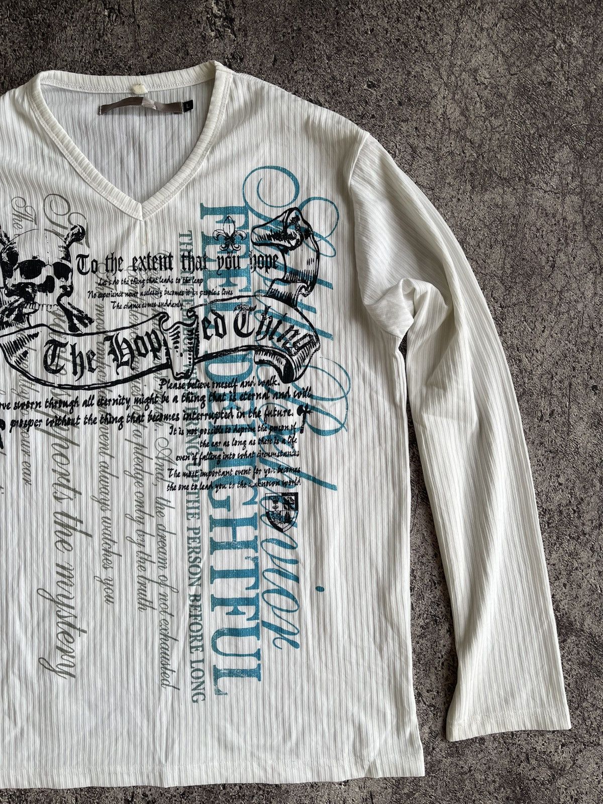 Japanese Brand Y2K Skull Tribal ifsixwasnine long sleeve Size US L / EU 52-54 / 3 - 3 Thumbnail
