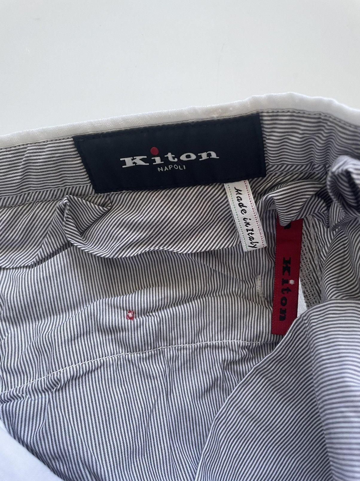 Kiton Kiton White Linen Pants Luxury Casual Trousers M Size US 33 - 8 Thumbnail