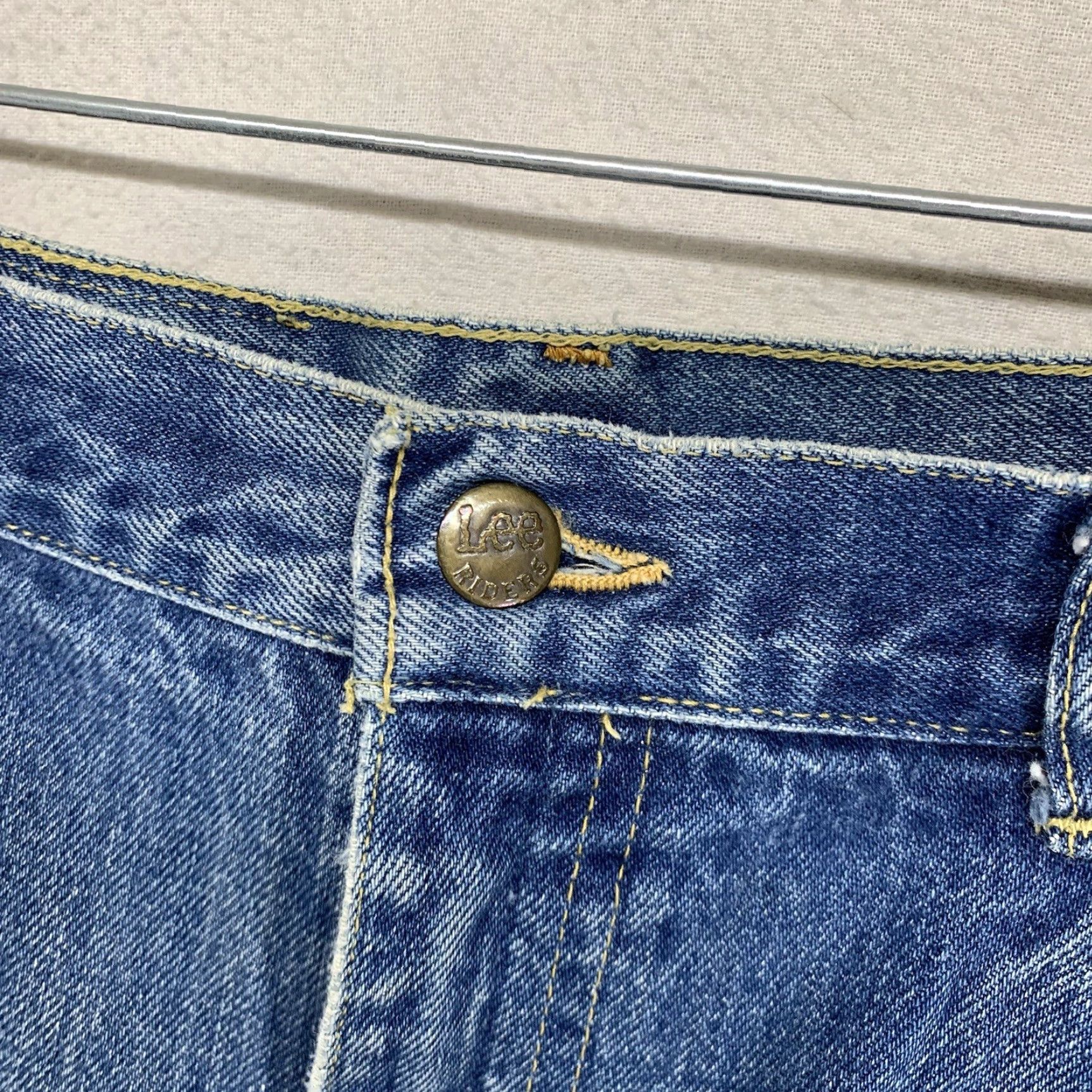 Lee VINTAGE Lee Riders Jeans Women High Rise Slim Fit 31x30 Blue Cotton Denim USA - Straight Pockets Size 24" / US 00 / IT 34 - 7 Thumbnail