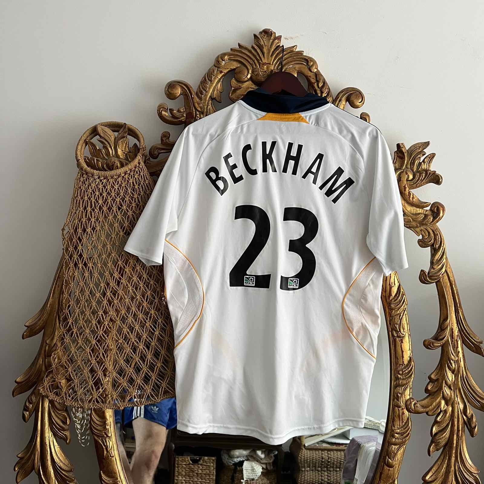 Adidas LA GALAXY ADIDAS 2007/2008 FOOTBALL HOME JERSEY #23 BECKHAM Size US M / EU 48-50 / 2 - 2 Thumbnail