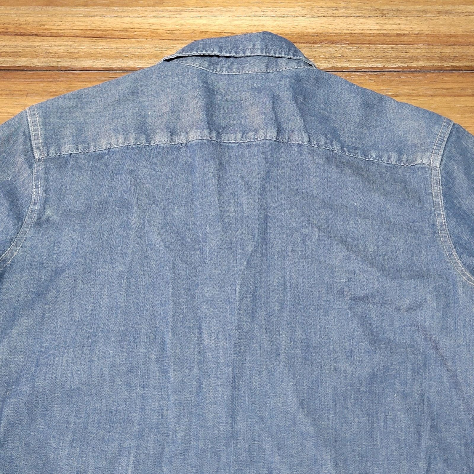 Wrangler Wrangler Blue Denim LS Pearl Snap Western Shirt -Size Medium Size US M / EU 48-50 / 2 - 4 Thumbnail