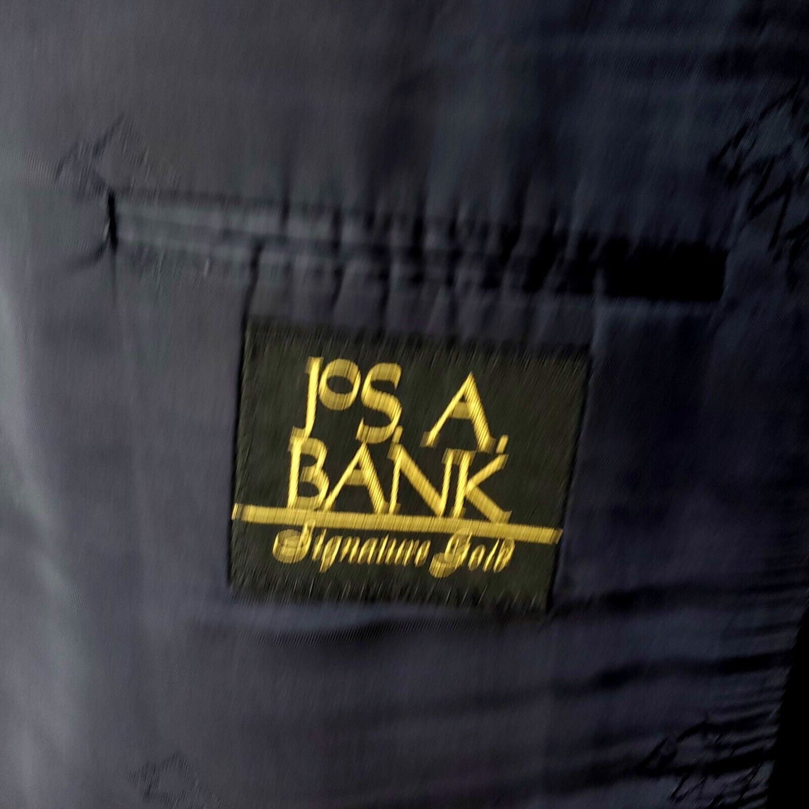 Jos. A. Bank Jos A Bank Signature Gold Wool 2 Button 2 Piece Suit 48L Blu Size 48L - 8 Thumbnail
