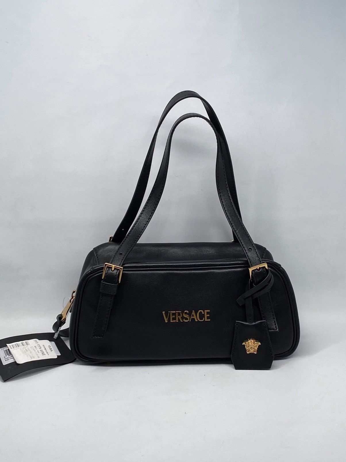 Versace Versace Versace Tag Zip Leather Shoulder Bag Size ONE SIZE - 4 Thumbnail