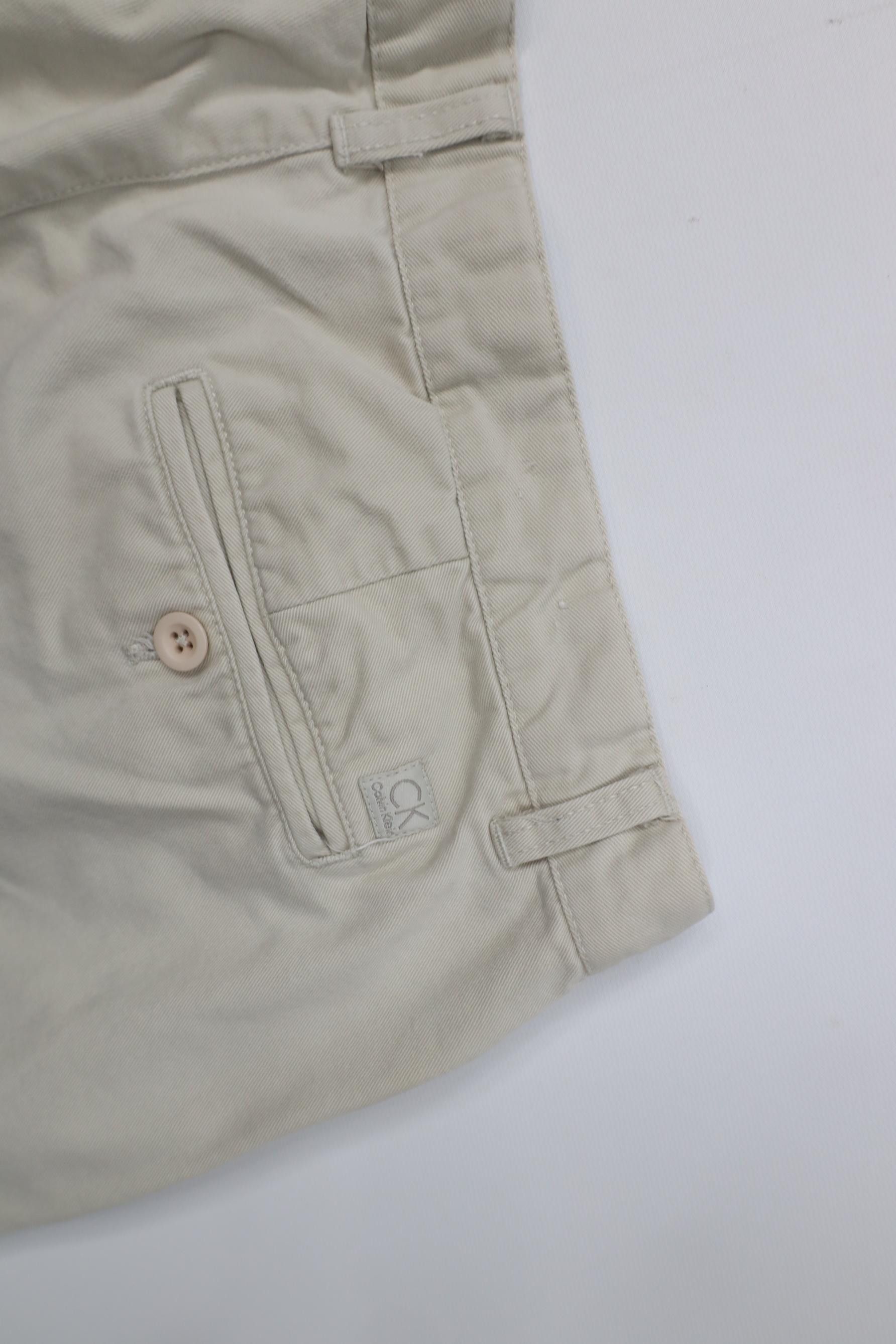 Calvin Klein Vintage 90s Y2K Calvin Klein Sandwash Wide Leg Chino Pants Size US 34 / EU 50 - 15 Thumbnail