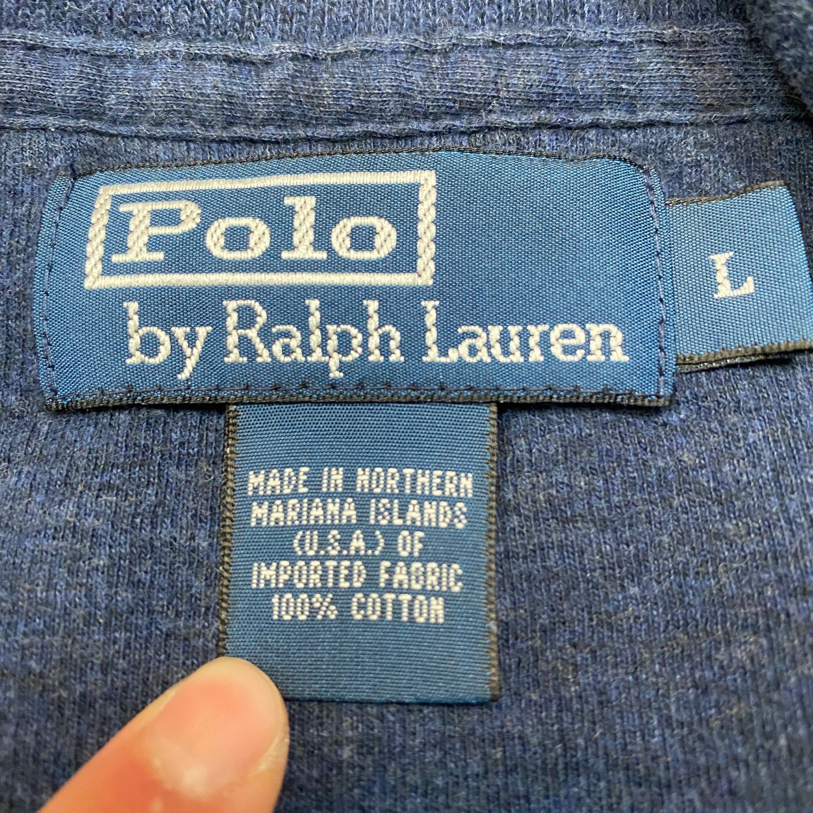 Polo Ralph Lauren × Vintage Vintage Polo Ralph Lauren 1/4 Zip Pullover Sweater Men's L Size US L / EU 52-54 / 3 - 4 Thumbnail