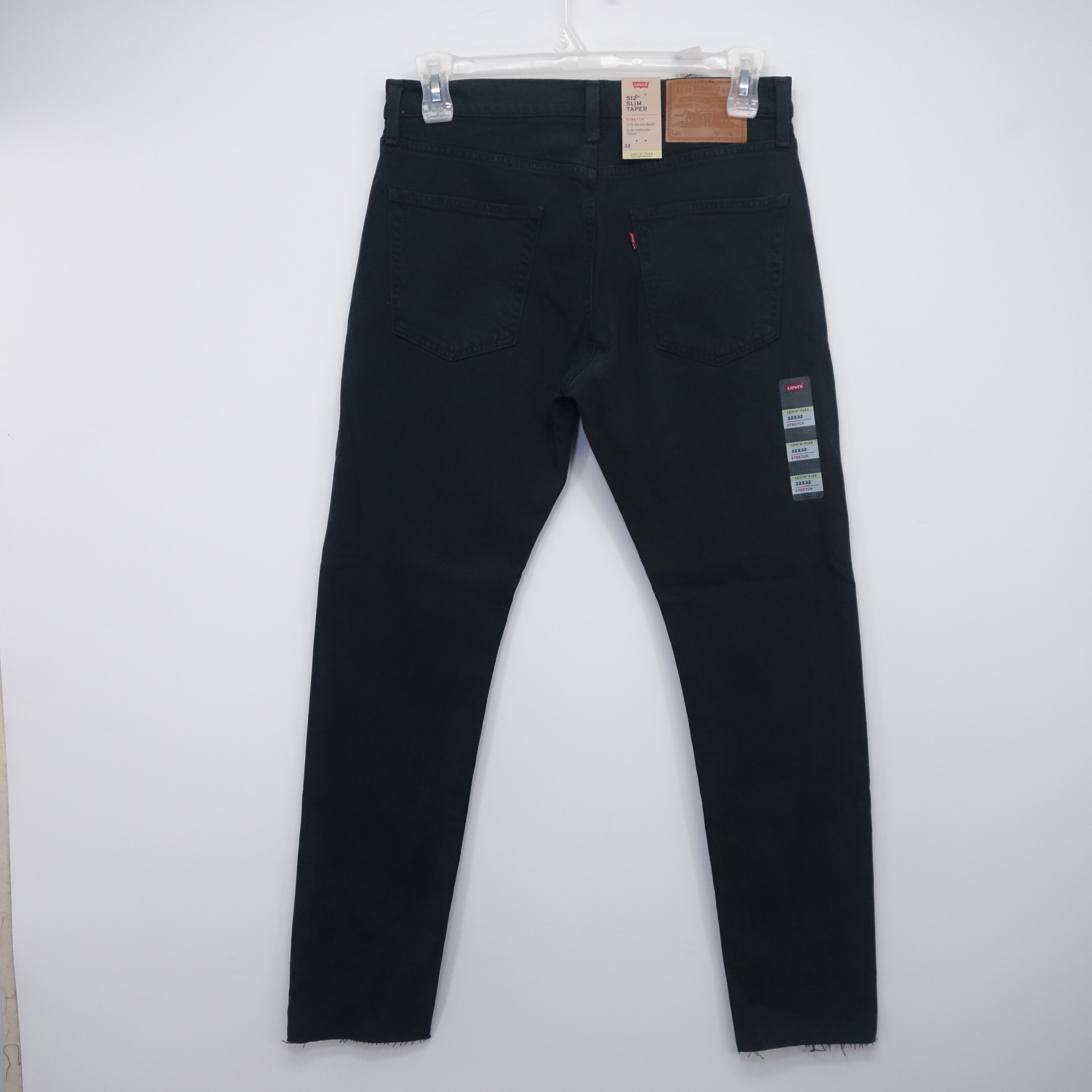 Levi's Lot 512 Slim Taper Ripped Skate Raw Hem Denim Jeans 32 x 32 Size US 32 / EU 48 - 2 Thumbnail