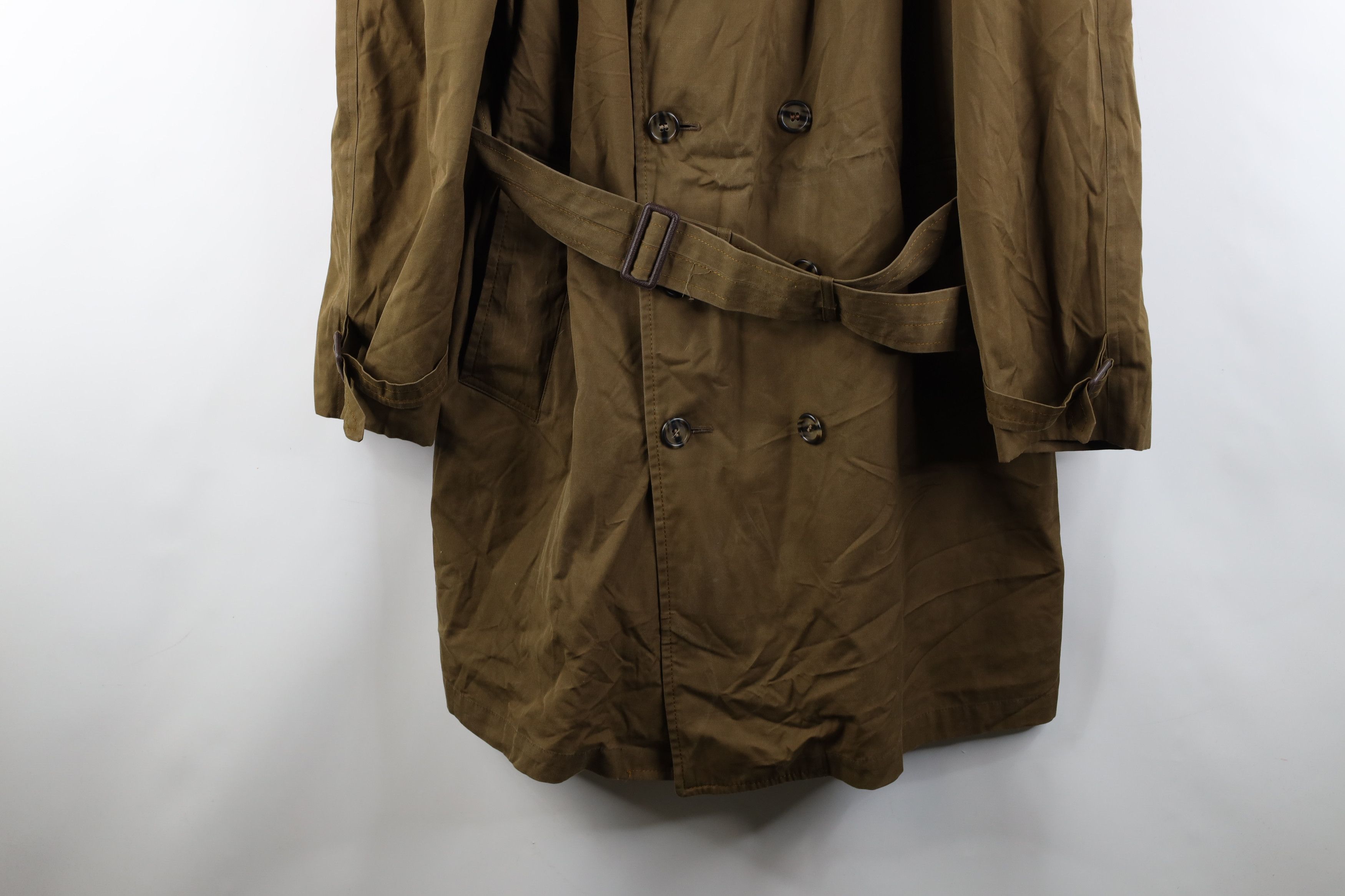 Vintage Vintage 70s Streetwear Cloth Belted Trench Coat Jacket Size US XL / EU 56 / 4 - 3 Thumbnail