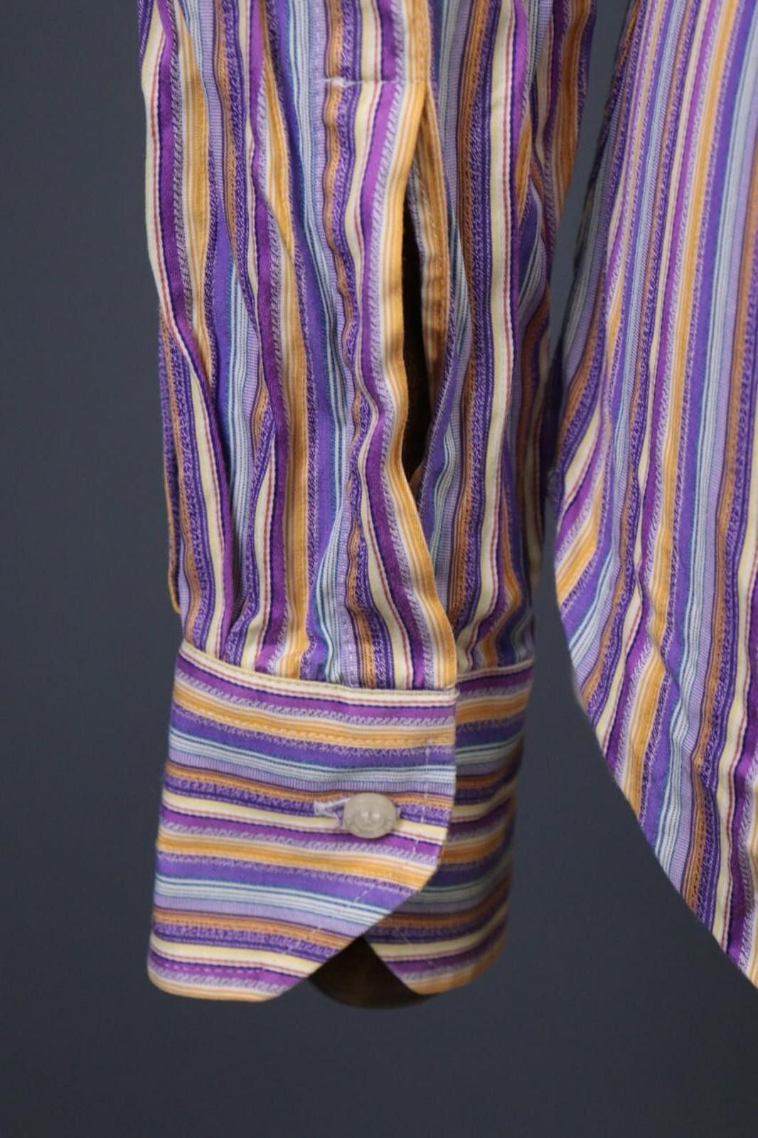 Etro Etro Multicolor Stripe Long Sleeve Button Down Shirt Size 39 Size US M / EU 48-50 / 2 - 12 Thumbnail