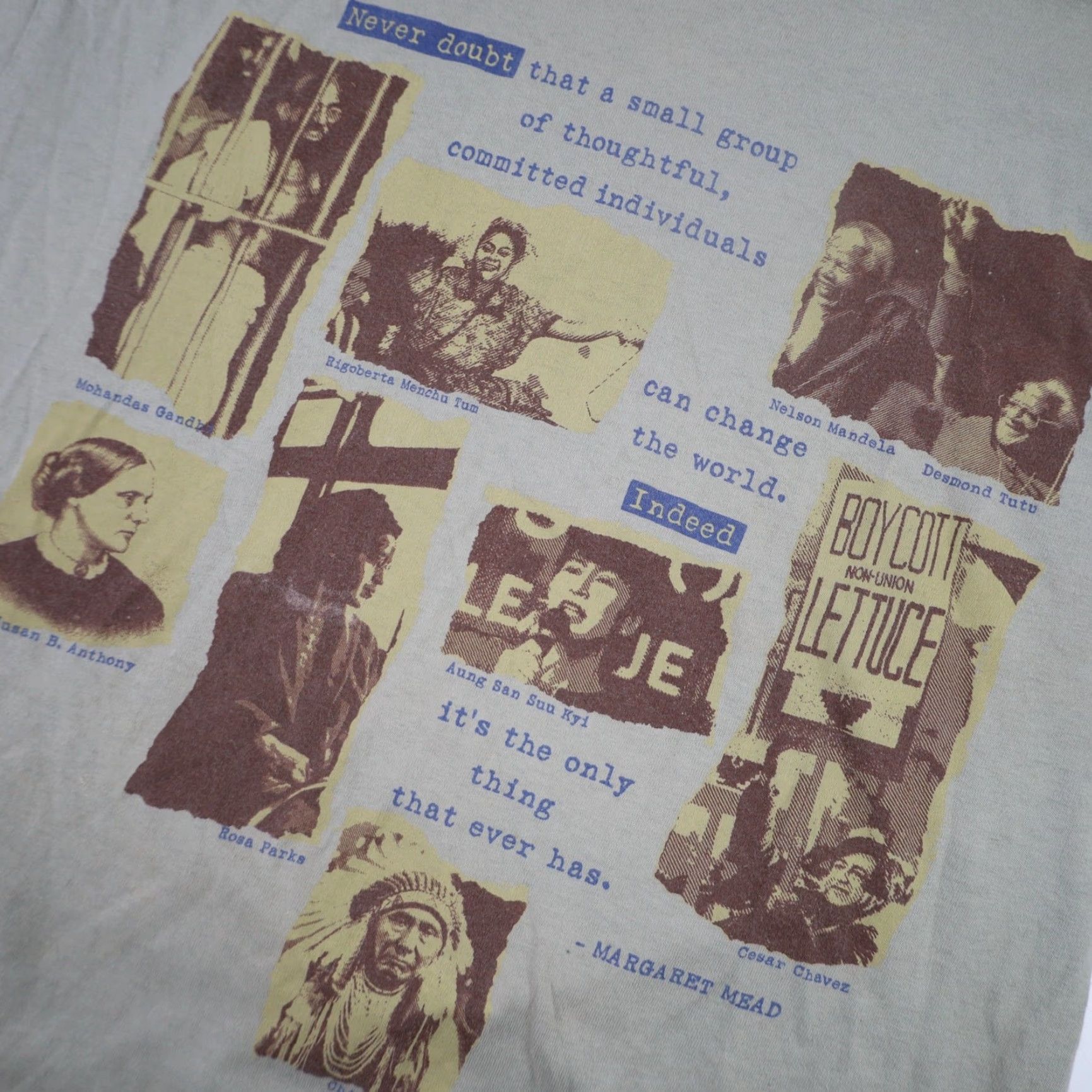 Vintage VINTAGE Idols and Icons Mens T-Shirt Green M Graphic Top Shirt 80s/90s Boys? Size US M / EU 48-50 / 2 - 4 Thumbnail