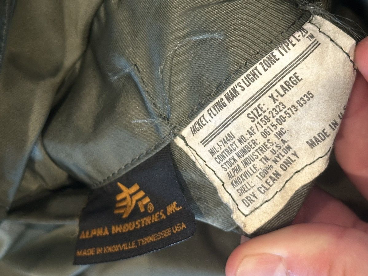 Vintage Vintage 70’s B-2 Stealth Alpha Industy Patched Bomber Jacket Size US XL / EU 56 / 4 - 7 Thumbnail