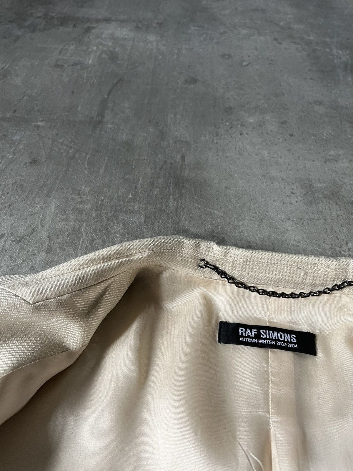 Raf Simons Raf Simons A/W 03-04 Beige blazer Size US L / EU 52-54 / 3 - 22 Thumbnail
