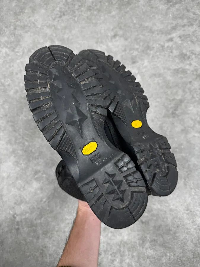 Prada FW1999 Prada Black Leather Vibram Hiking Boots Size US 7.5 / EU 40-41 - 5 Thumbnail