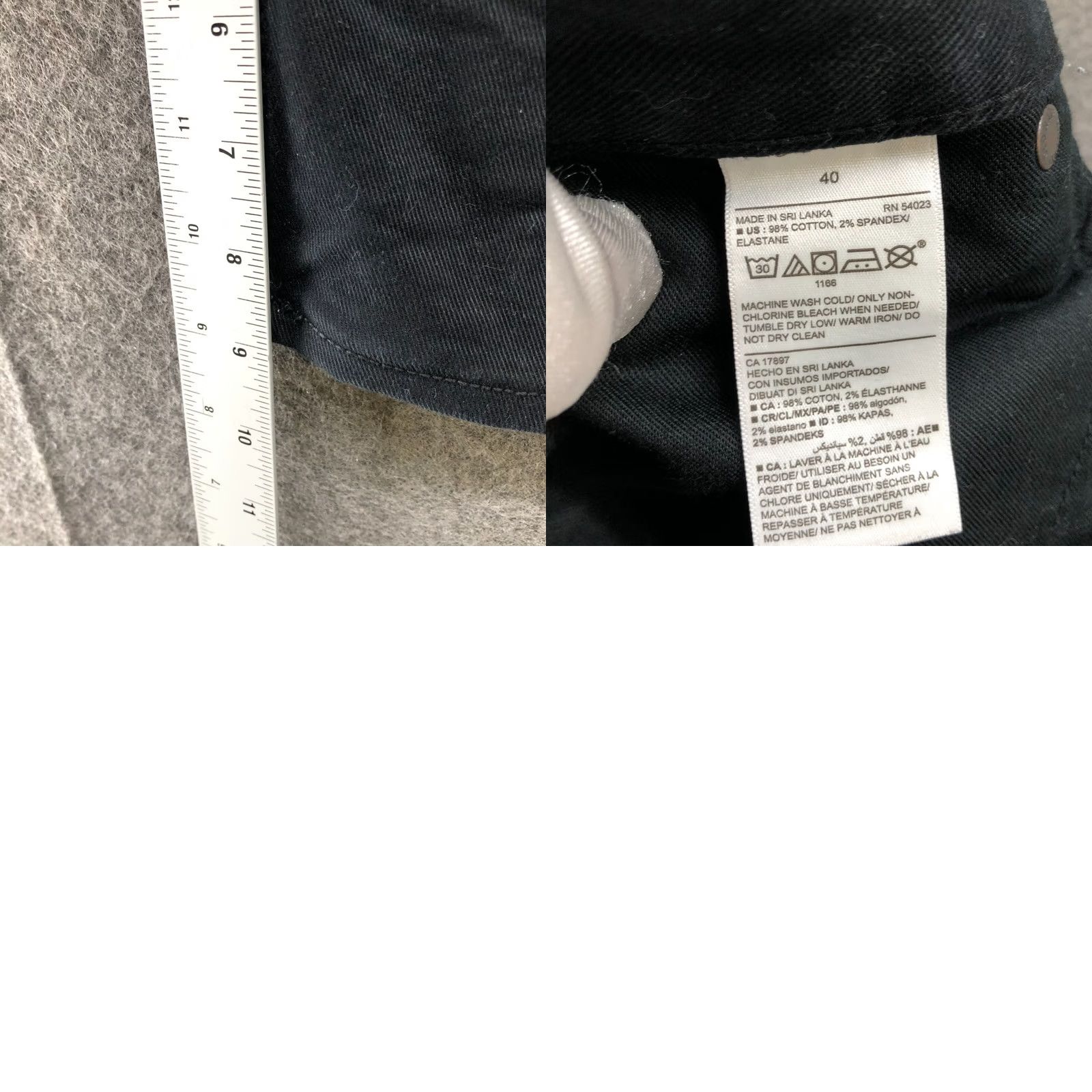Old Navy Old Navy Mens Size 40 Black Slim Jean Shorts 9'' Denim Short Flex Size US 40 / EU 56 - 8 Thumbnail