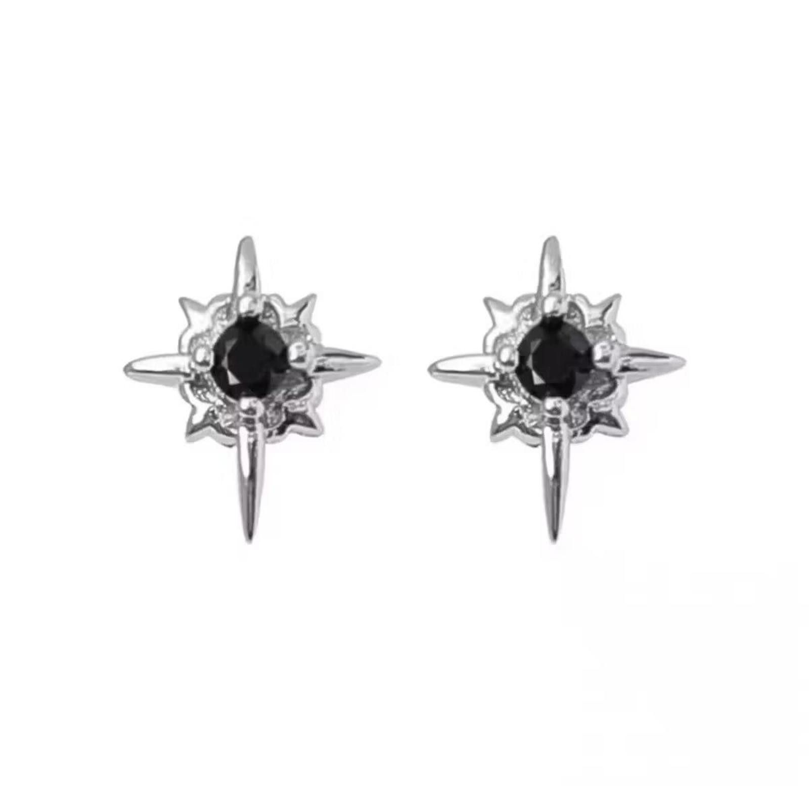Jewelry Blue Gem Silver Earrings Size ONE SIZE - 3 Thumbnail