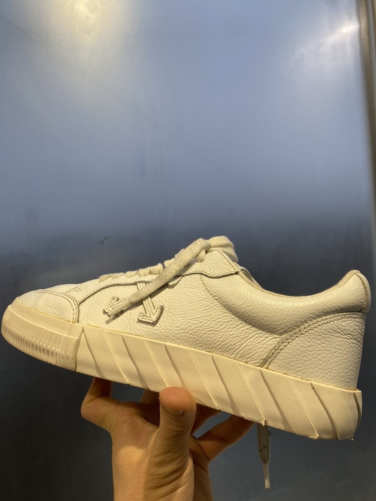 Off-White Off-White Vulc Low Leather White Size 41 Size US 7.5 / EU 40-41 - 9 Thumbnail