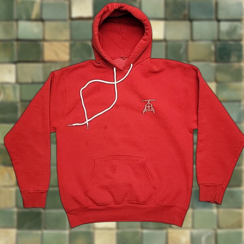 Vintage VINTAGE Wildland Fire Fighter Hoodie Mens M Red Sweatshirt Yellowstone Helitack SAR Shirt Mens M Red Graphic Print Logo Size US M / EU 48-50 / 2 - 1 Thumbnail