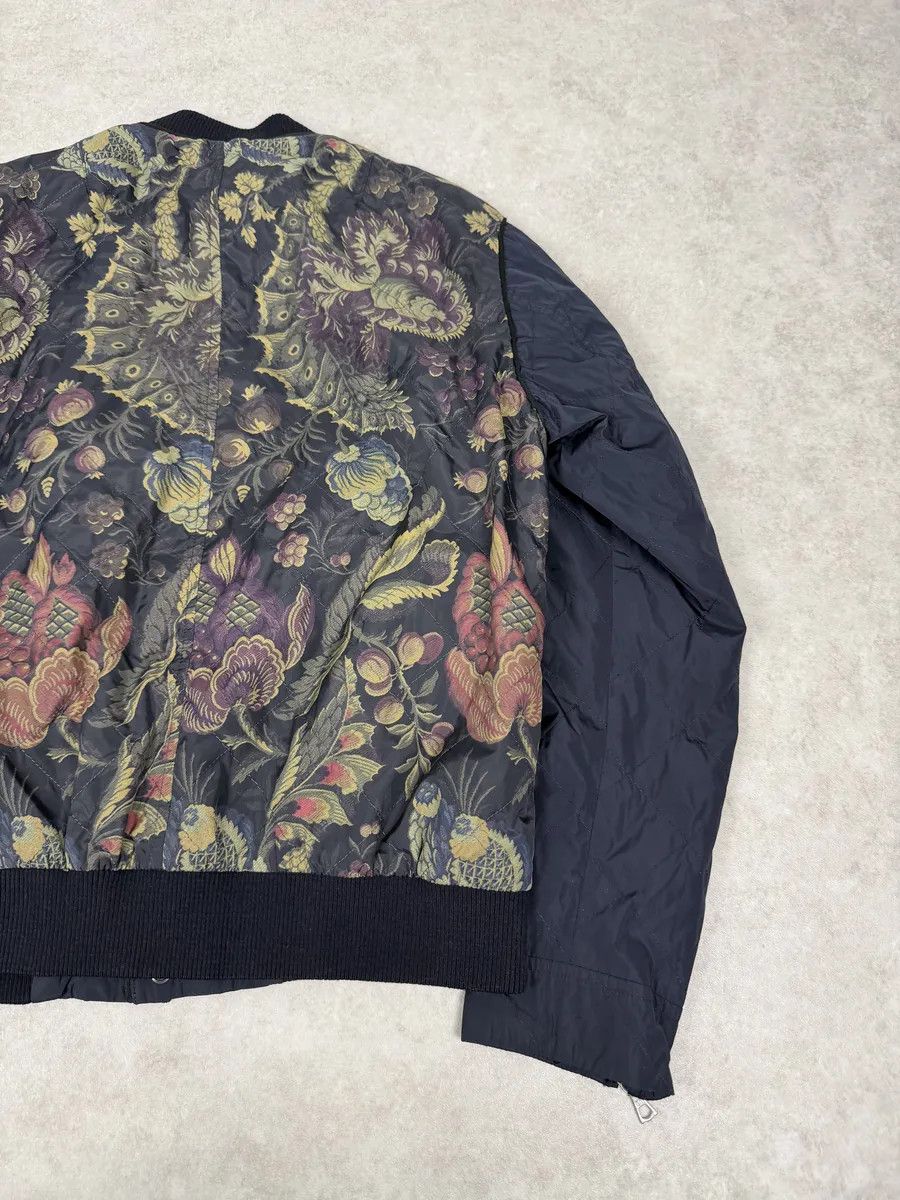 Dries Van Noten SS2014 Dries Van Noten Navy Floral Flowers Buttoned Jacket Size US S / EU 44-46 / 1 - 8 Thumbnail