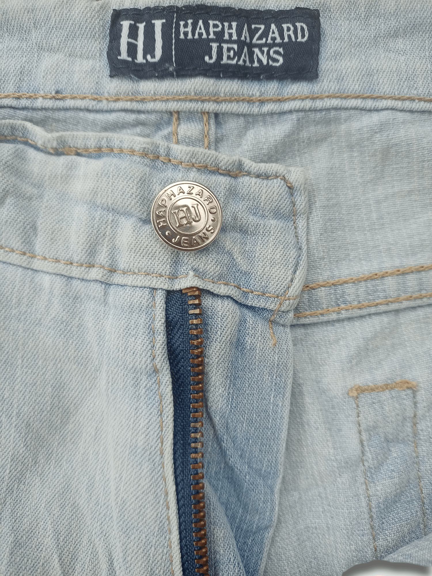 Japanese Brand Vintage Japanese Brand Light Wash Embroidered Flare Jeans Size 31" - 3 Thumbnail