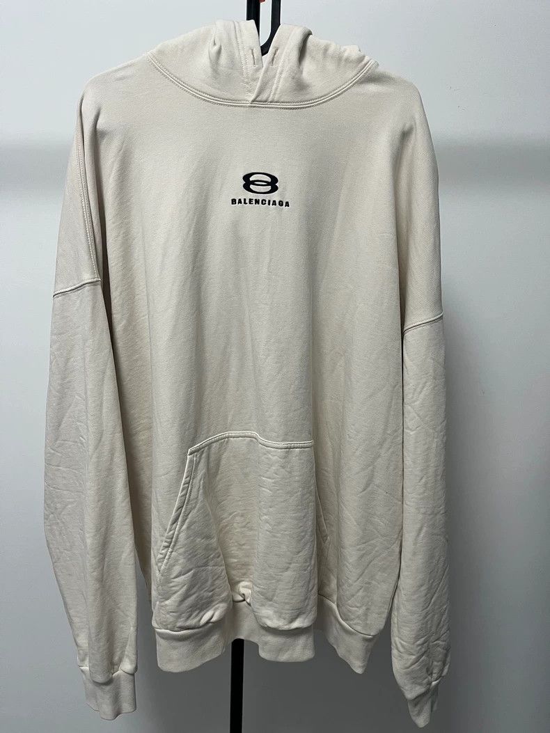 Balenciaga Balenciaga Beige Ski Hooded Sweatshirt Size US M / EU 48-50 / 2 - 1 Thumbnail