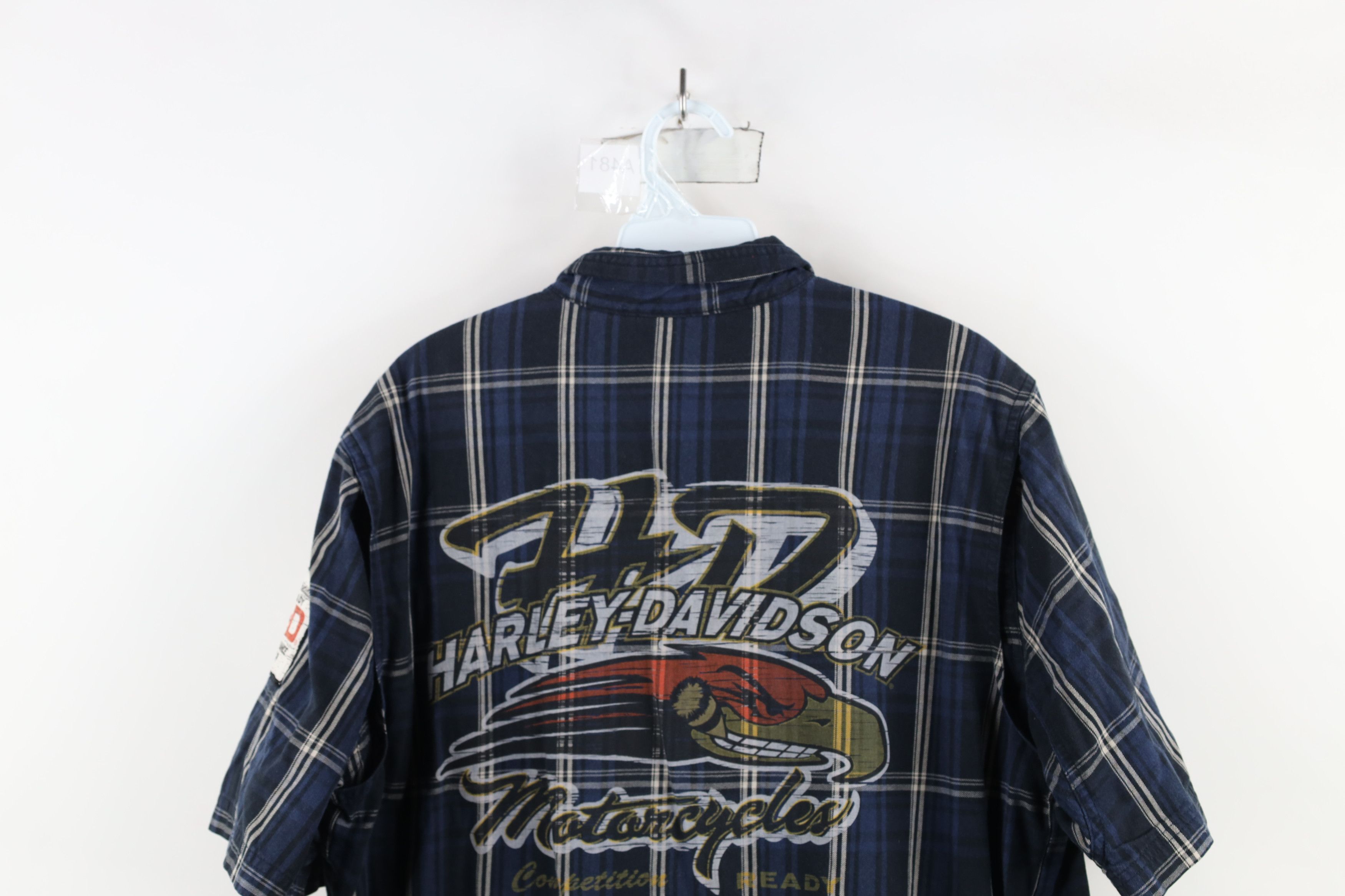 Harley Davidson × Vintage Vintage Y2K Harley Davidson Spell Short Sleeve Button Shirt Size US L / EU 52-54 / 3 - 11 Thumbnail