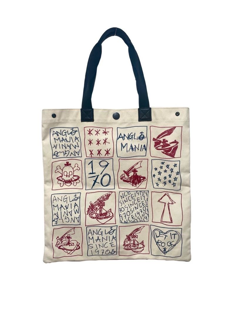 Other Vivienne Westwood size os Large capacity beige canvas tote Size ONE SIZE - 2 Thumbnail