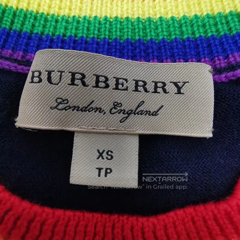 Burberry Burberry Colorblock Wool Knit Sweater for Women. Size XS / US 0-2 / IT 36-38 - 2 Thumbnail