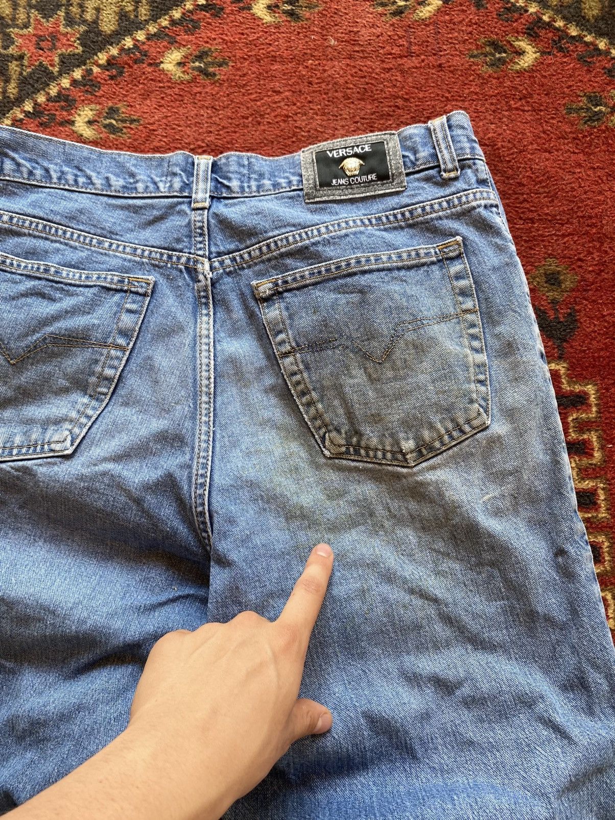 Versace Vintage Versace Jeans Distessed dirty Balenciaga Style Size US 38 / EU 54 - 16 Thumbnail