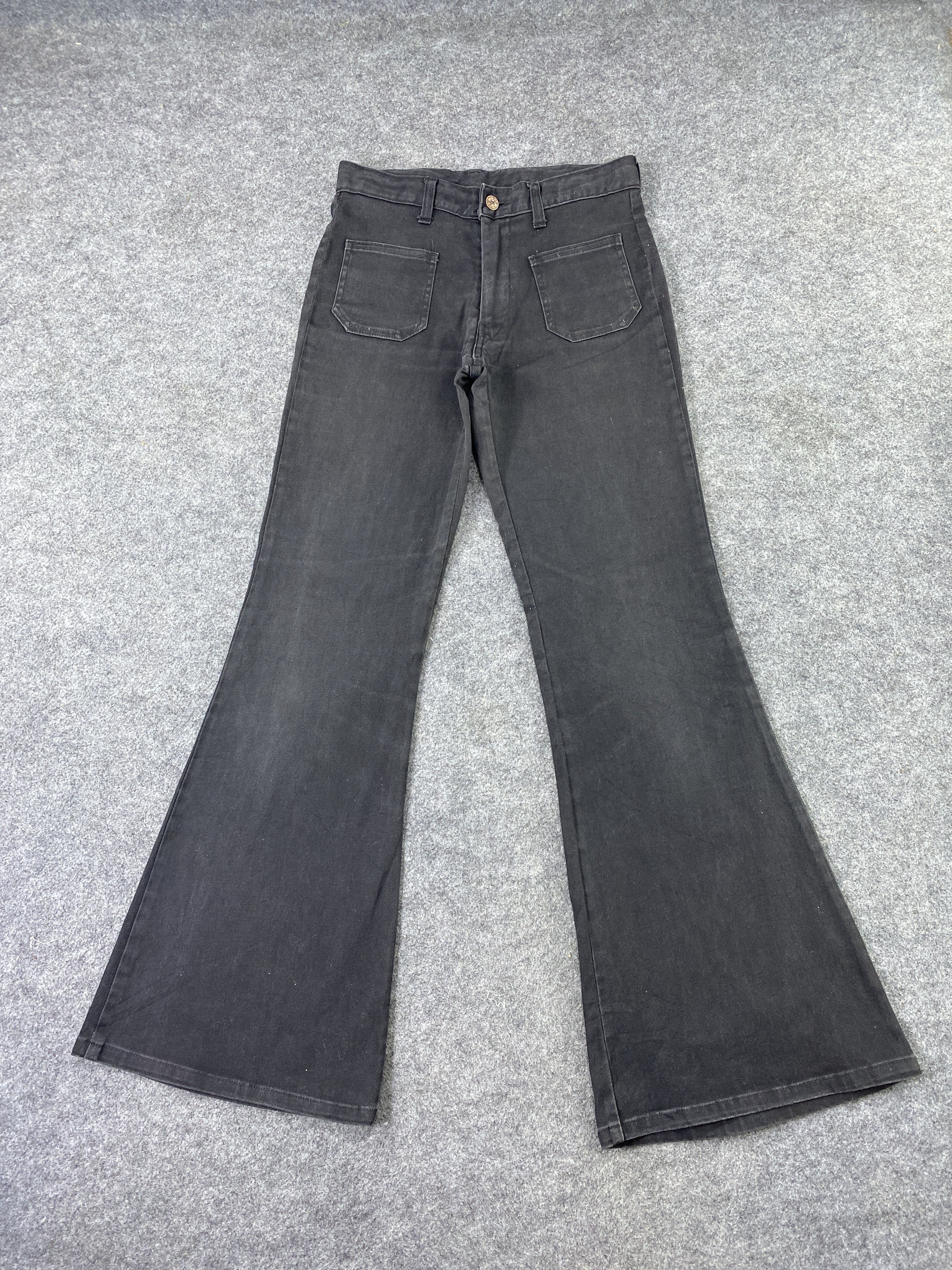 Japanese Brand Yankee Blueborn Bootcut Black Denim - J1129 Size US 28 / EU 44 - 2 Thumbnail