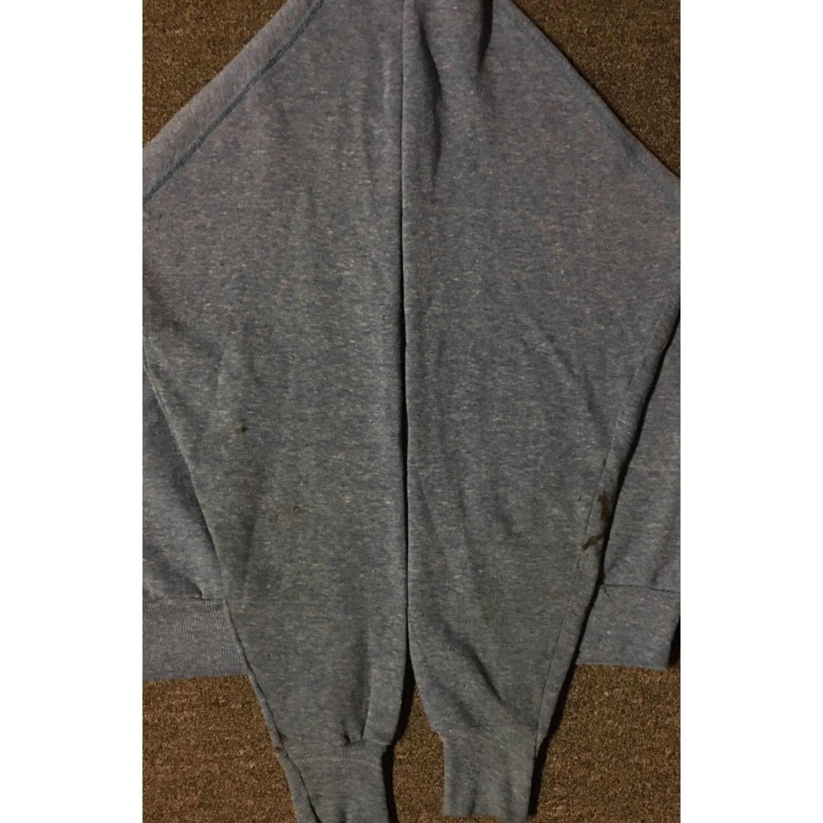 Vintage Vtg American Vintage Sweatshirt M Pullover Distressed Paint Blue 70s 80s Biker Surf Gym 90s College Retro Men Mens Size US M / EU 48-50 / 2 - 4 Thumbnail